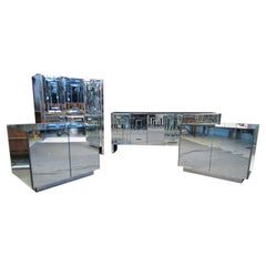 Ello Mirrored Glass Bedroom Set