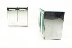 Ello Mirrored Mid Century "Skyscraper" Nightstand, Pair