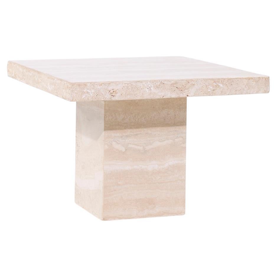 Ello Style Mid Century Travertin Beistelltisch