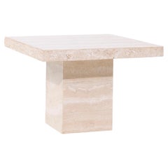 Ello Style Mid Century Travertin Beistelltisch