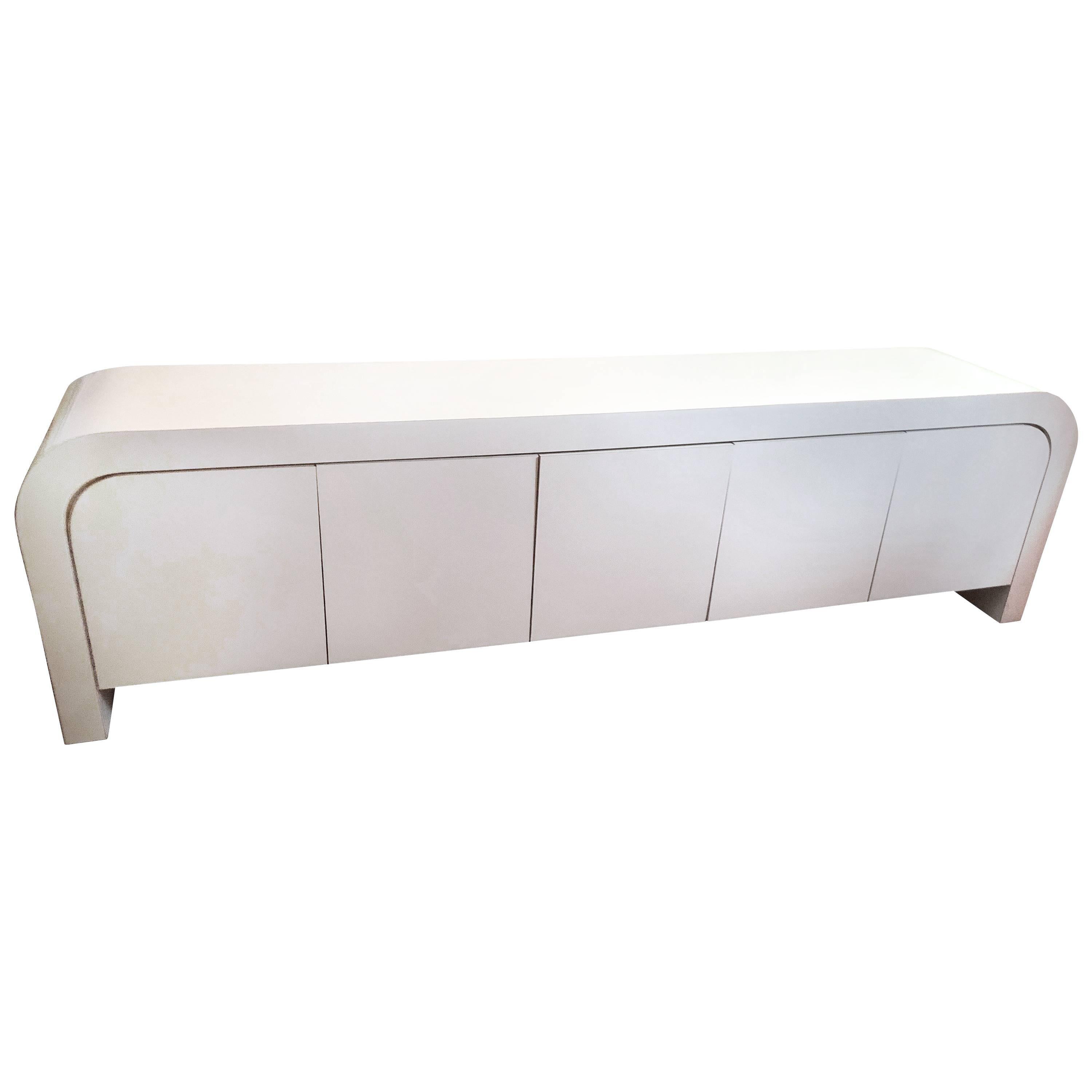 Ello Style Waterfall Credenza in off White