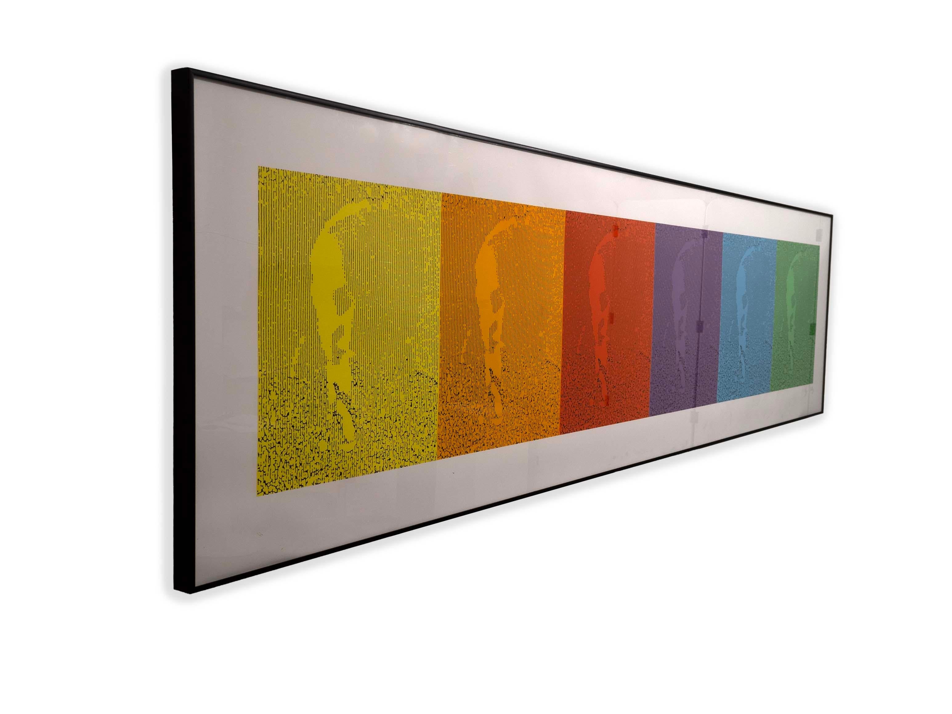 Ellsworth Kelly EK/Spectrum I From Portraits 1988 Signed Lithograph in Colors In Good Condition For Sale In Keego Harbor, MI