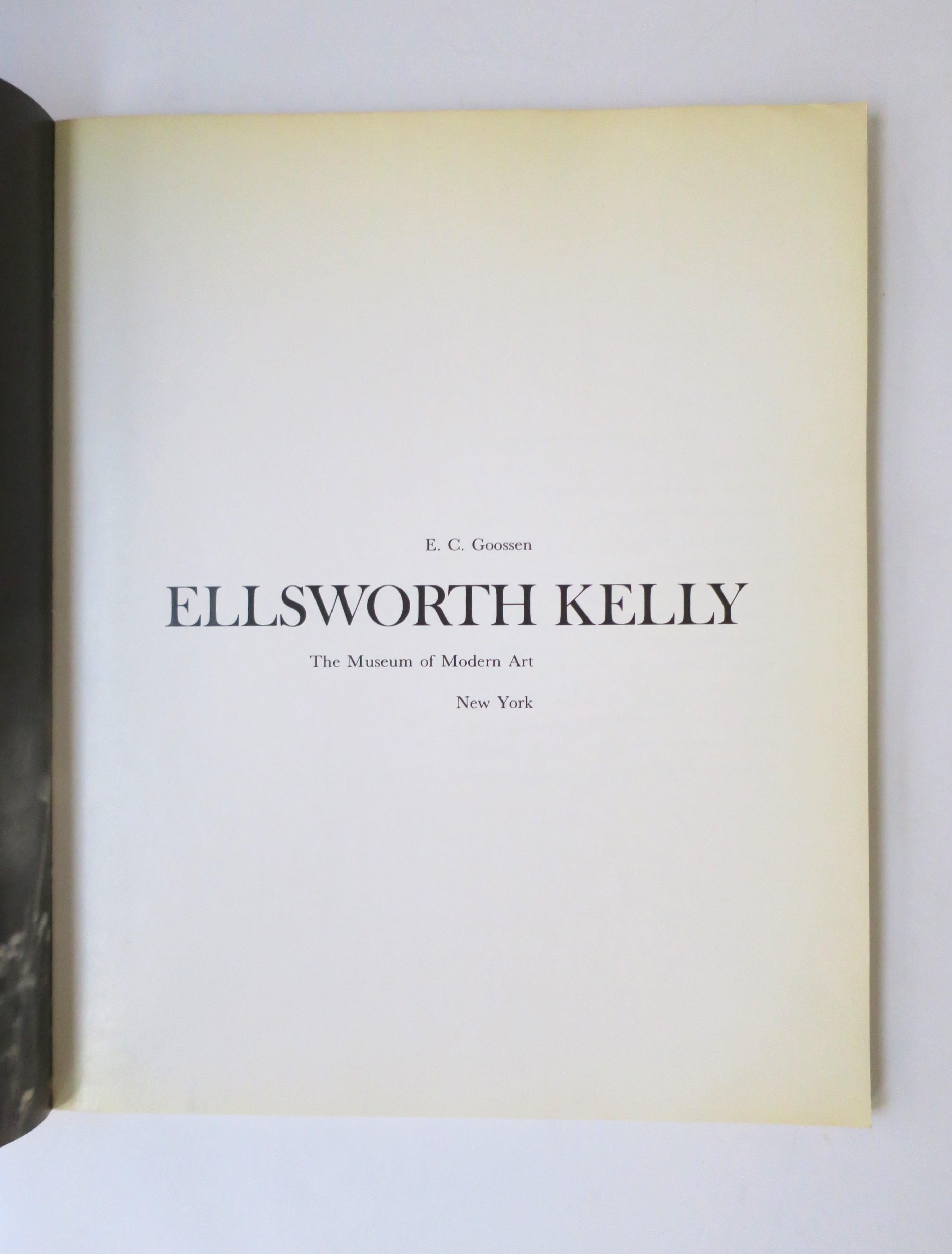 Paper Ellsworth Kelly Exhibition Catalog Book New York, 1973 For Sale