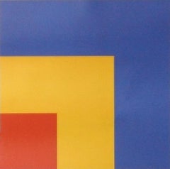 Ellsworth Kelly Lithograph 23" x 23" Mid Century Modern Abstract Art