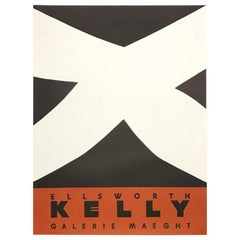 Ellsworth Kelly Noir et Rouge Original Vintage Poster