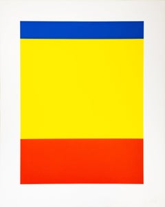 Ellsworth Kelly Untitled, Blue, Yellow, Red Signed Screenprint Edition of 35