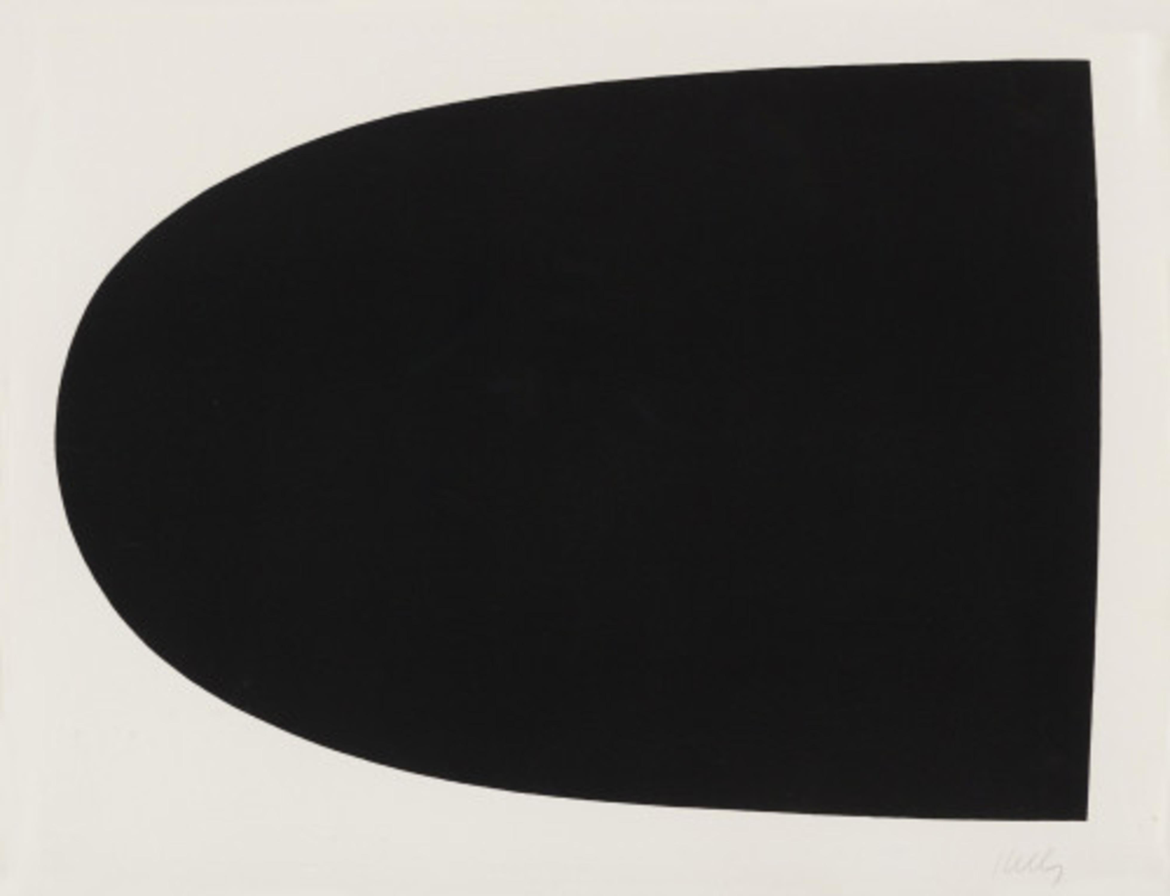 Black, from the 9 Portfolio - Print by Ellsworth Kelly