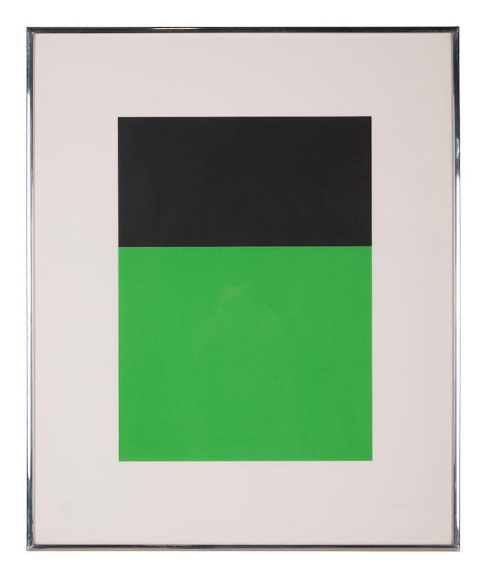 Noir/Vert - Print de Ellsworth Kelly