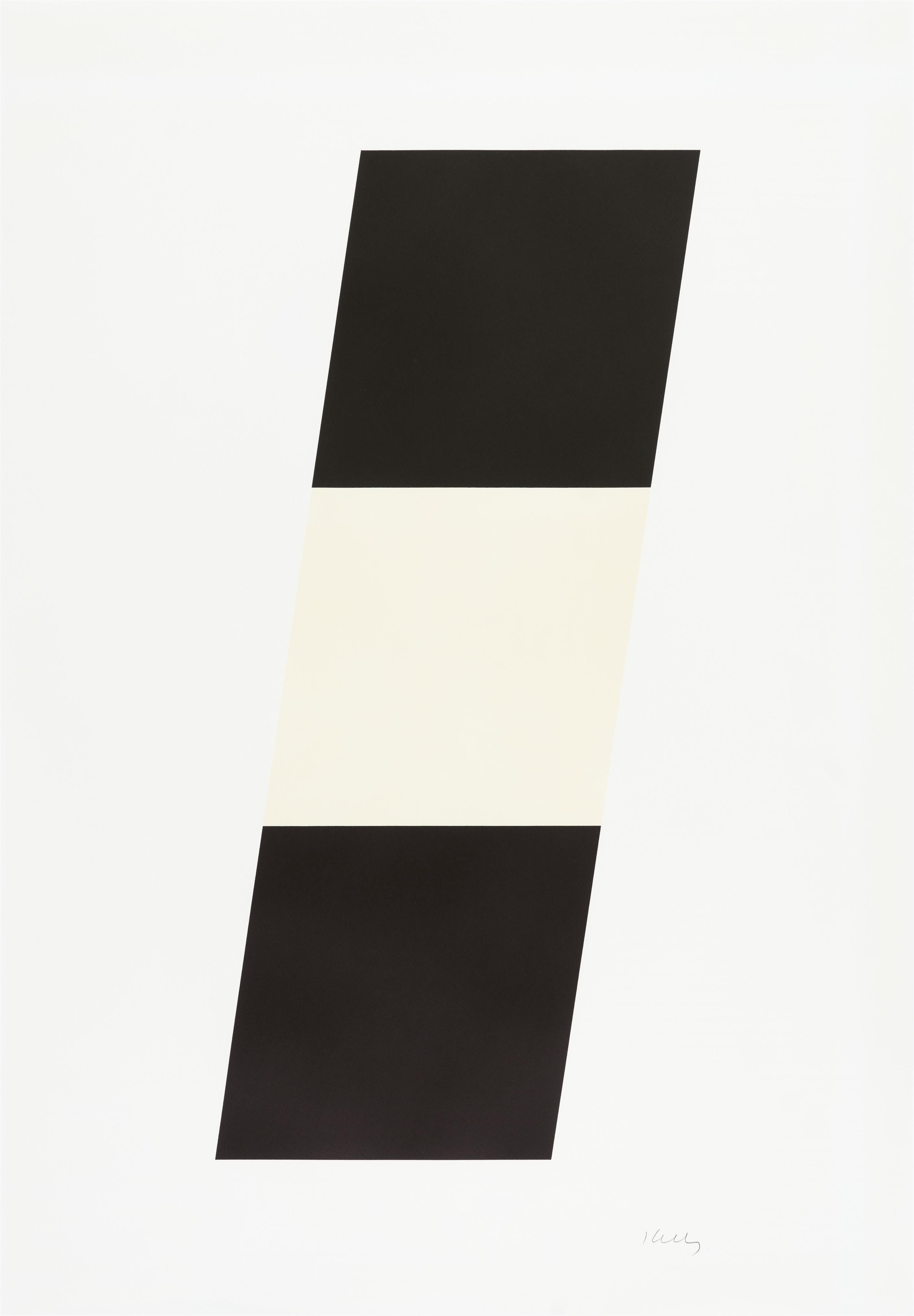 Abstract Print di Ellsworth Kelly - Nero/Whiting/Nero (A. 63)