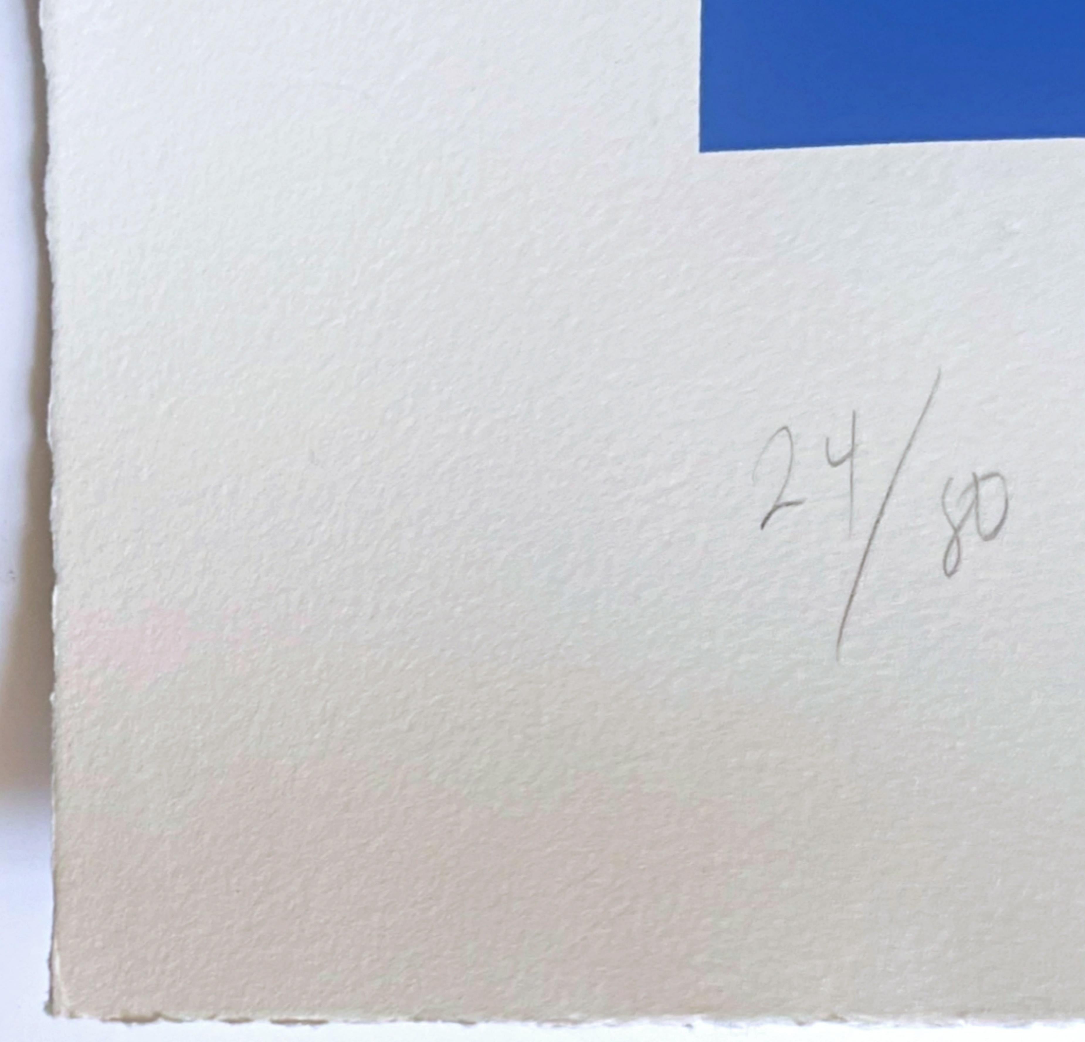 Azul Amarillo Rojo (Gemini 1524), Gran litografía sobre papel Rives BFK Firmada a mano/N en venta 5