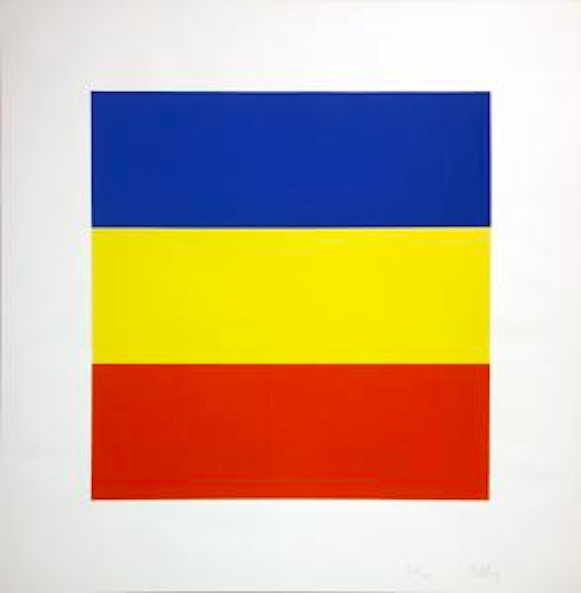 Blue/Yellow/Red (Untitled); 1970-1973; Screenprint in colors. - Print by Ellsworth Kelly