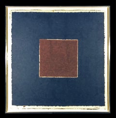Colored Paper Image XX (Brown Square with Blue)