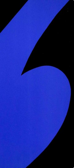 Ellsworth Kelly, Bleu et noir, extrait de Derriere le Miroir, 1958