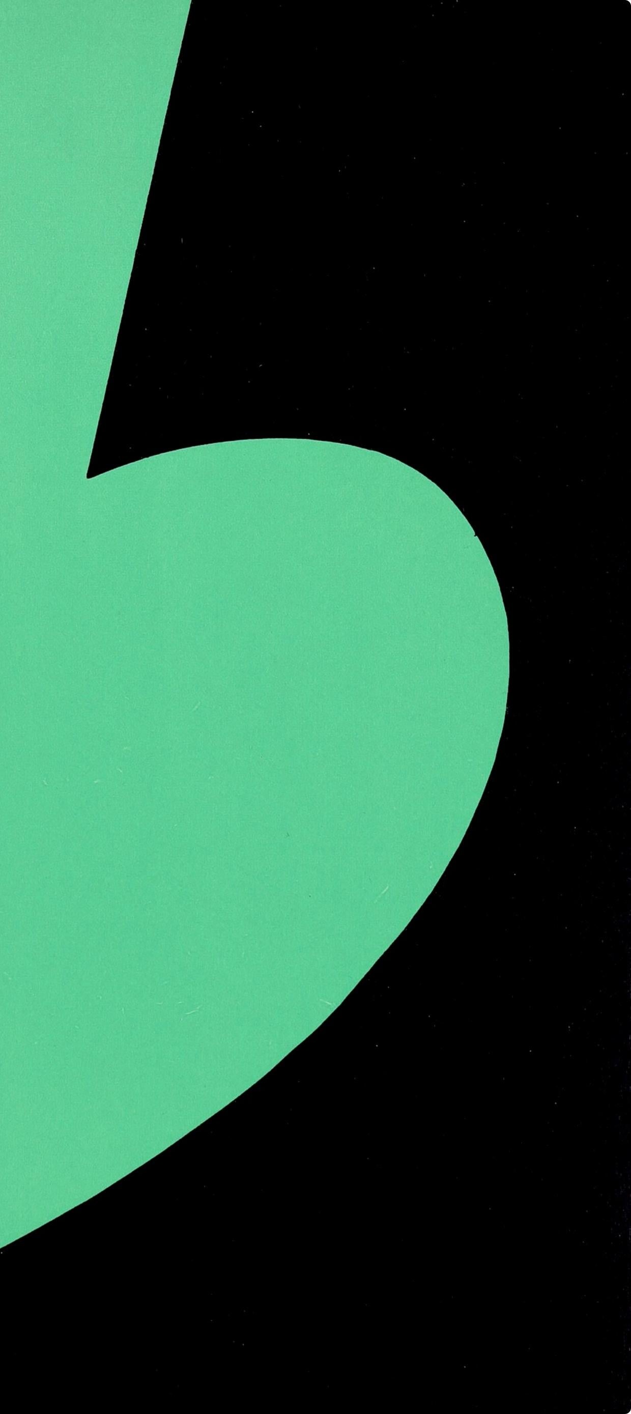 Composition (Axsom Ia), Derrière le miroir - Print by Ellsworth Kelly