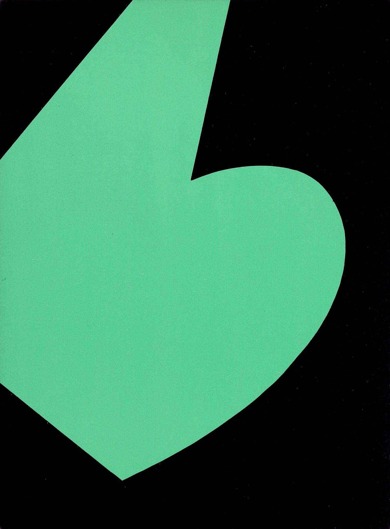 Composition (Axsom Ia), Derrière le miroir - Print by Ellsworth Kelly
