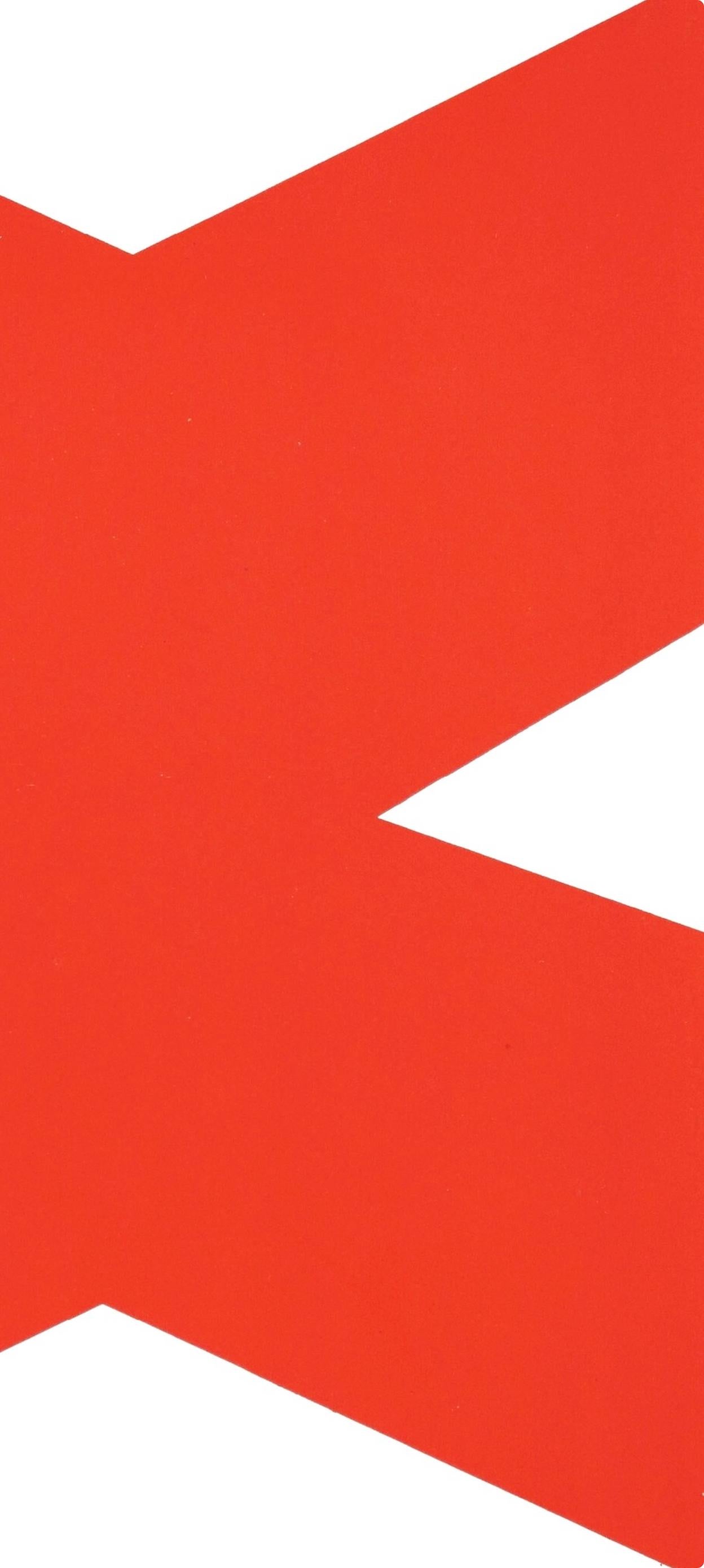 Composition (Axsom Ia), Derrière le miroir - Red Abstract Print by Ellsworth Kelly