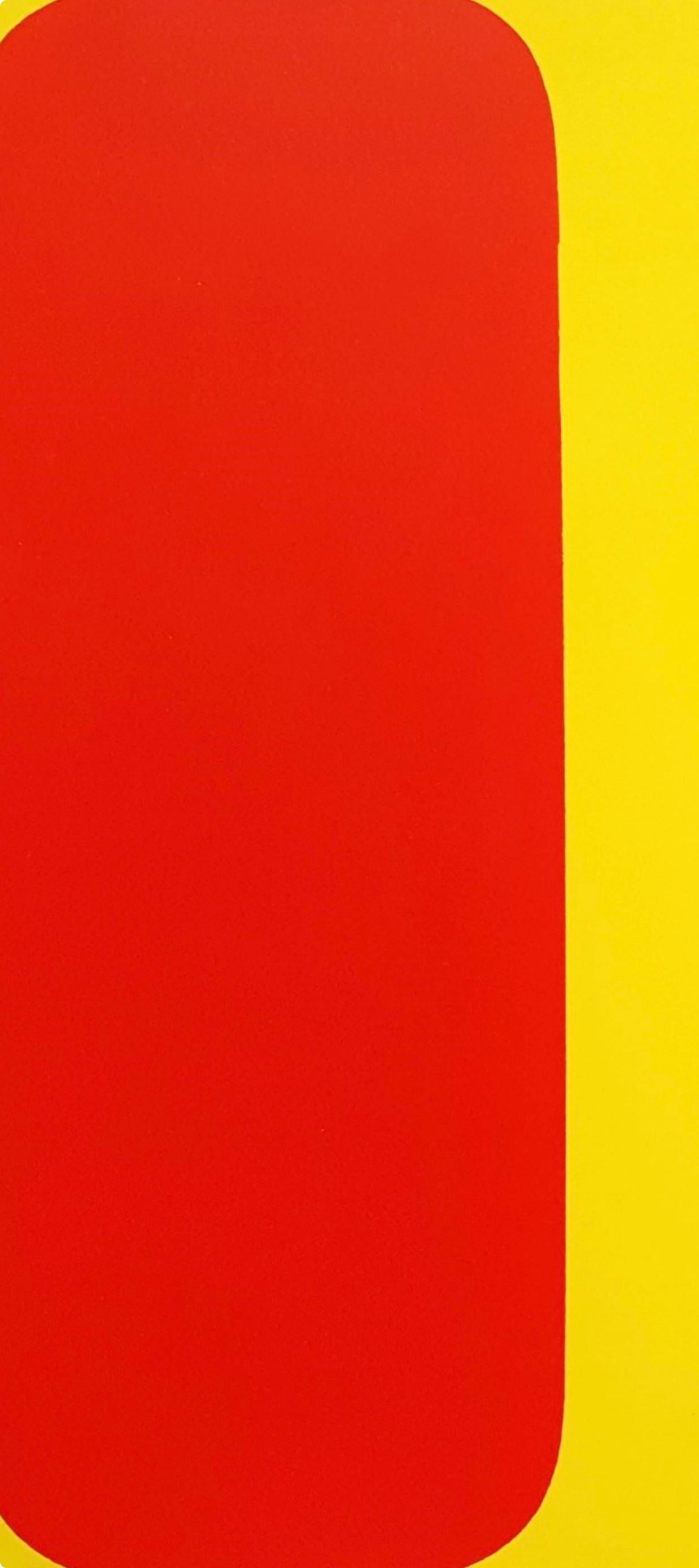 Composition (Axsom Ib), Derrière le miroir - Hard-Edge Print by Ellsworth Kelly