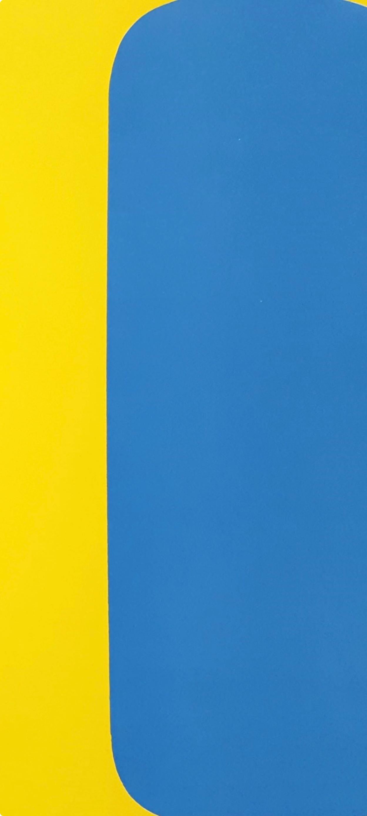 Composition (Axsom Ib), Derrière le miroir - Hard-Edge Print by Ellsworth Kelly