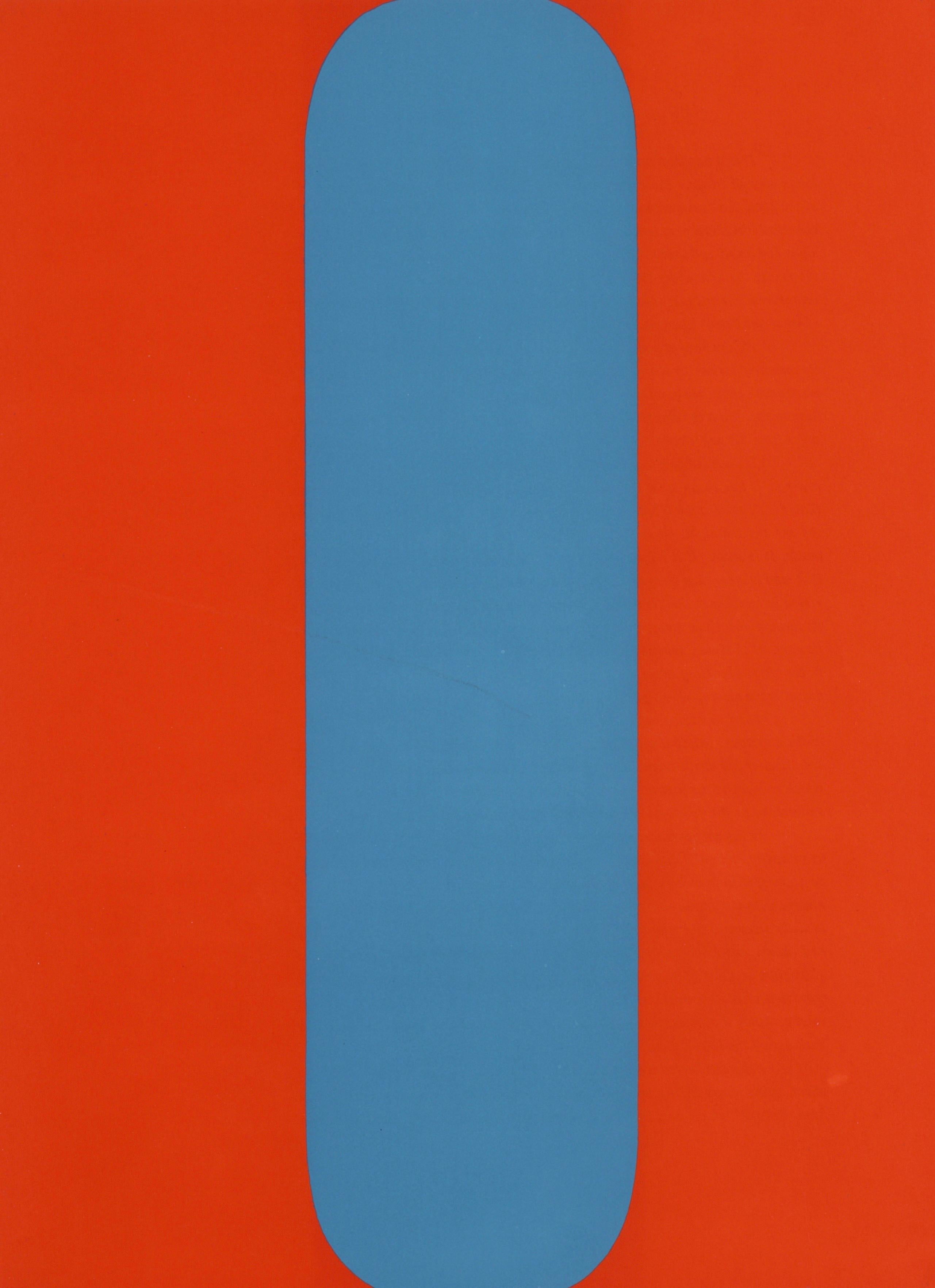 Composition (Axsom Ib), Derrière le miroir - Hard-Edge Print by Ellsworth Kelly