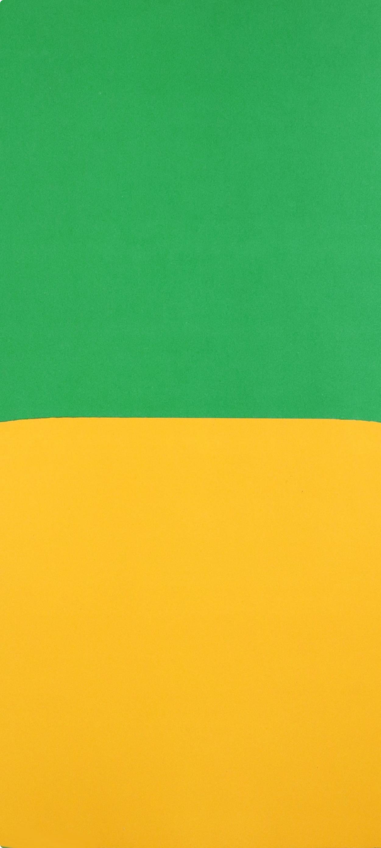Composition (Axsom Ib), Derrière le miroir - Blue Landscape Print by Ellsworth Kelly