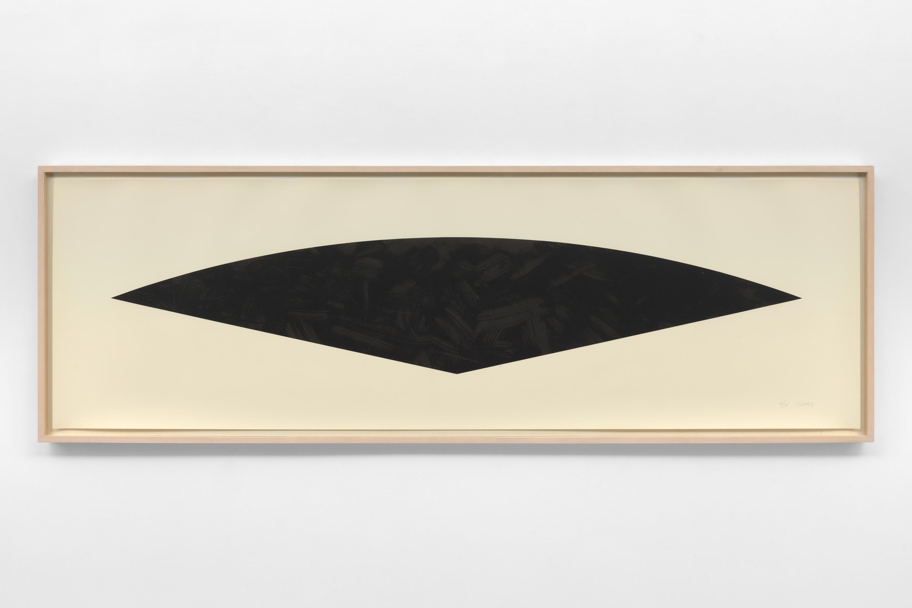 Dark Gray Curve - Print by Ellsworth Kelly