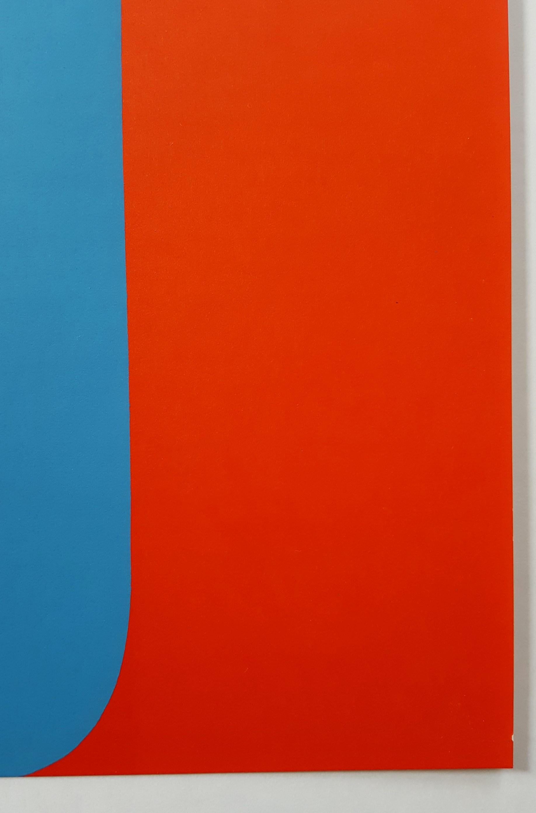 Derrière Le Miroir No. 149 (page 11) - Red Abstract Print by Ellsworth Kelly