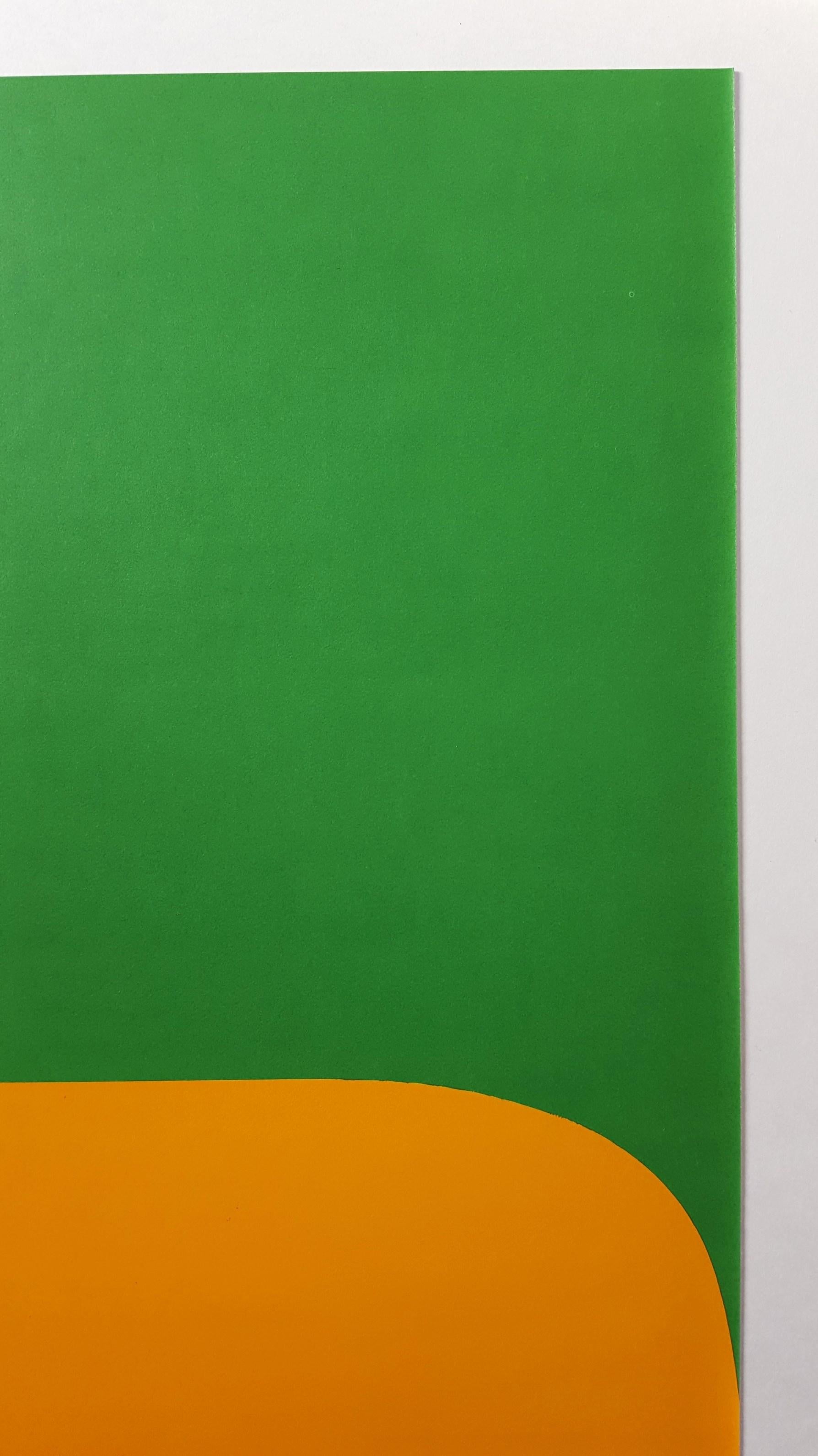 Derrière Le Miroir No. 149 (page 6) - Green Abstract Print by Ellsworth Kelly