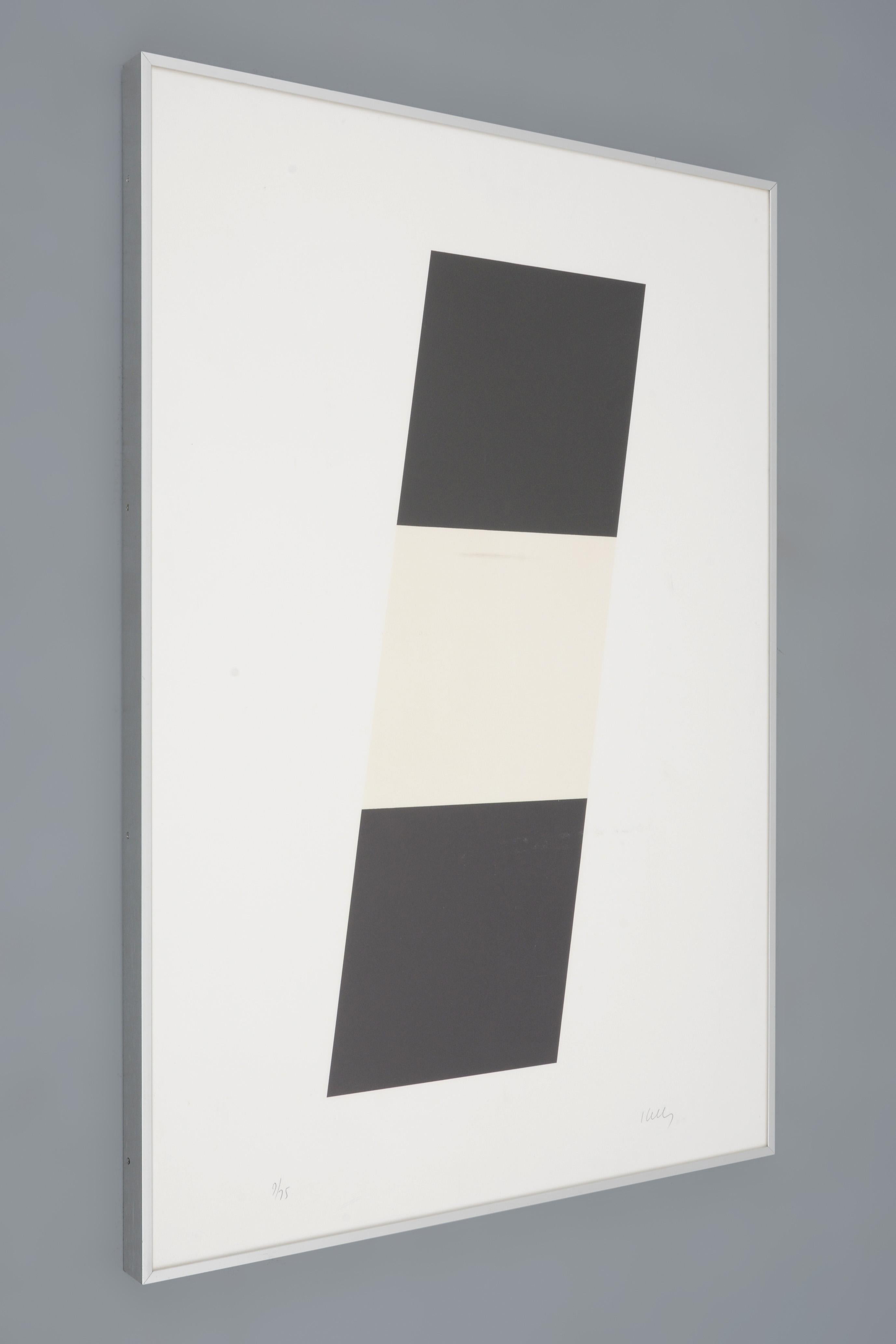 Ellsworth Kelly NEGRO/BLANCO/NEGRO Litografía en venta 1