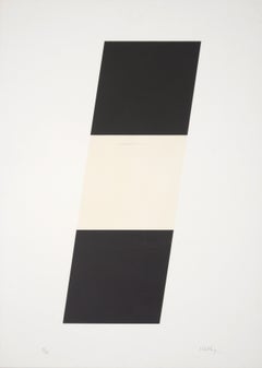 Ellsworth Kelly BLACK/WHITE/BLACK Lithograph