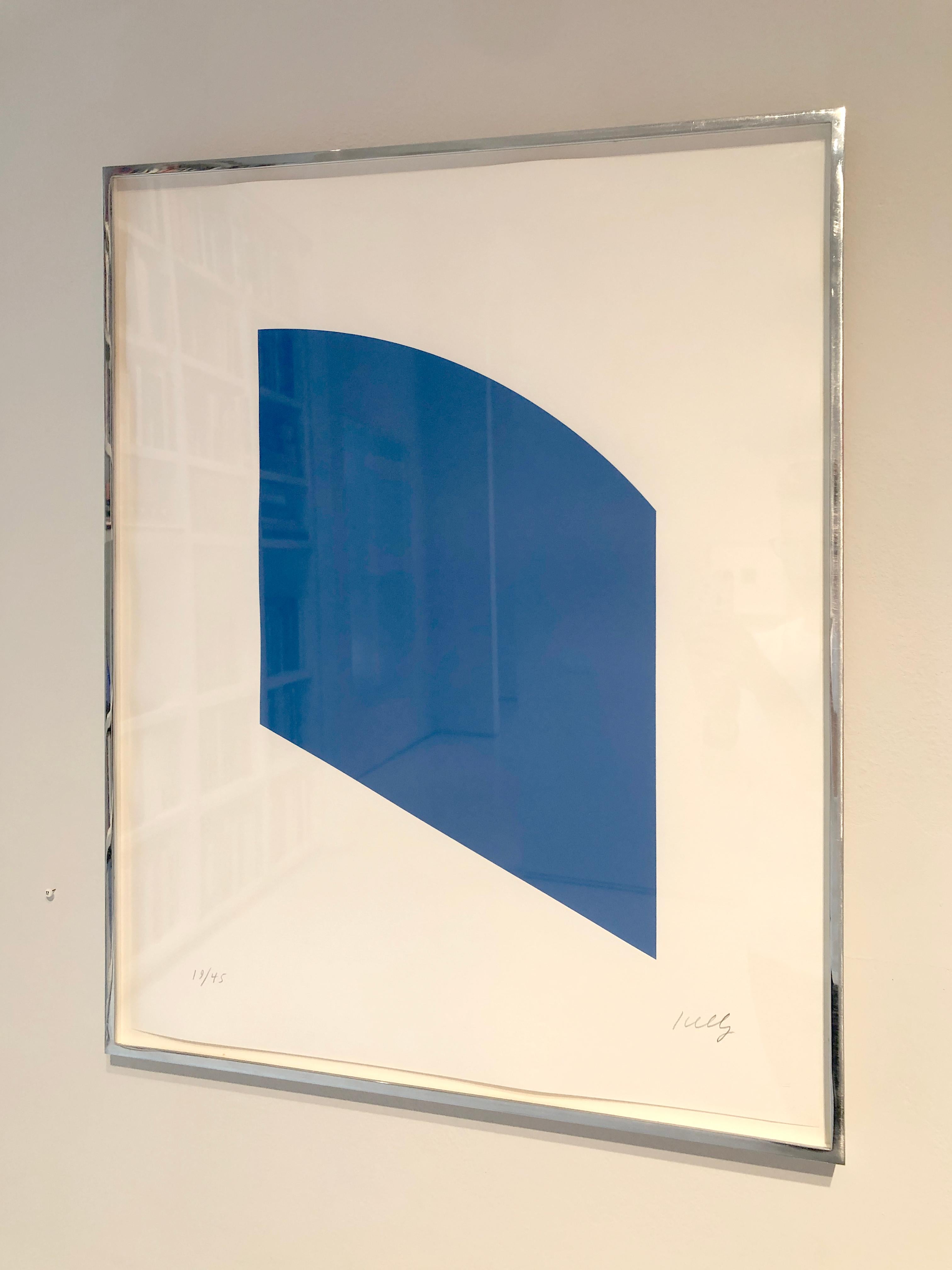 Ellsworth Kelly, Blue, 2003, Lithograph; framed geometric abstraction print For Sale 4