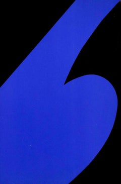 Ellsworth Kelly, Blue and Black, from Derriere le Miroir, 1958