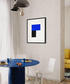 Ellsworth Kelly Blue with Black #1 Color Lithograph Signed Edition of 50