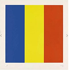 Ellsworth Kelly - Blue Yellow Red, Large Lithograph on Rives BFK paper, Signed/N