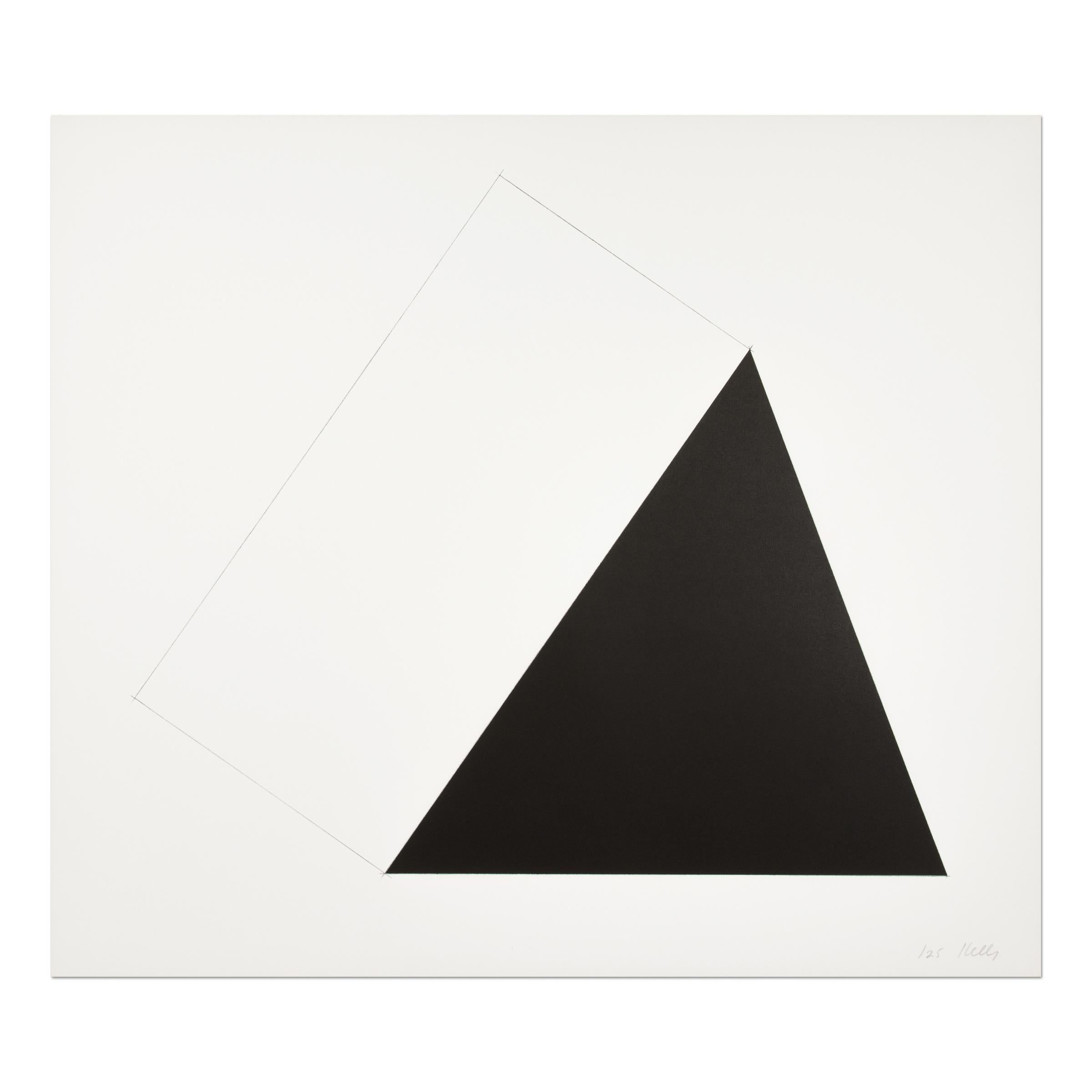 Ellsworth Kelly, Braunwald - Signed Lithograph, Minimalist Print