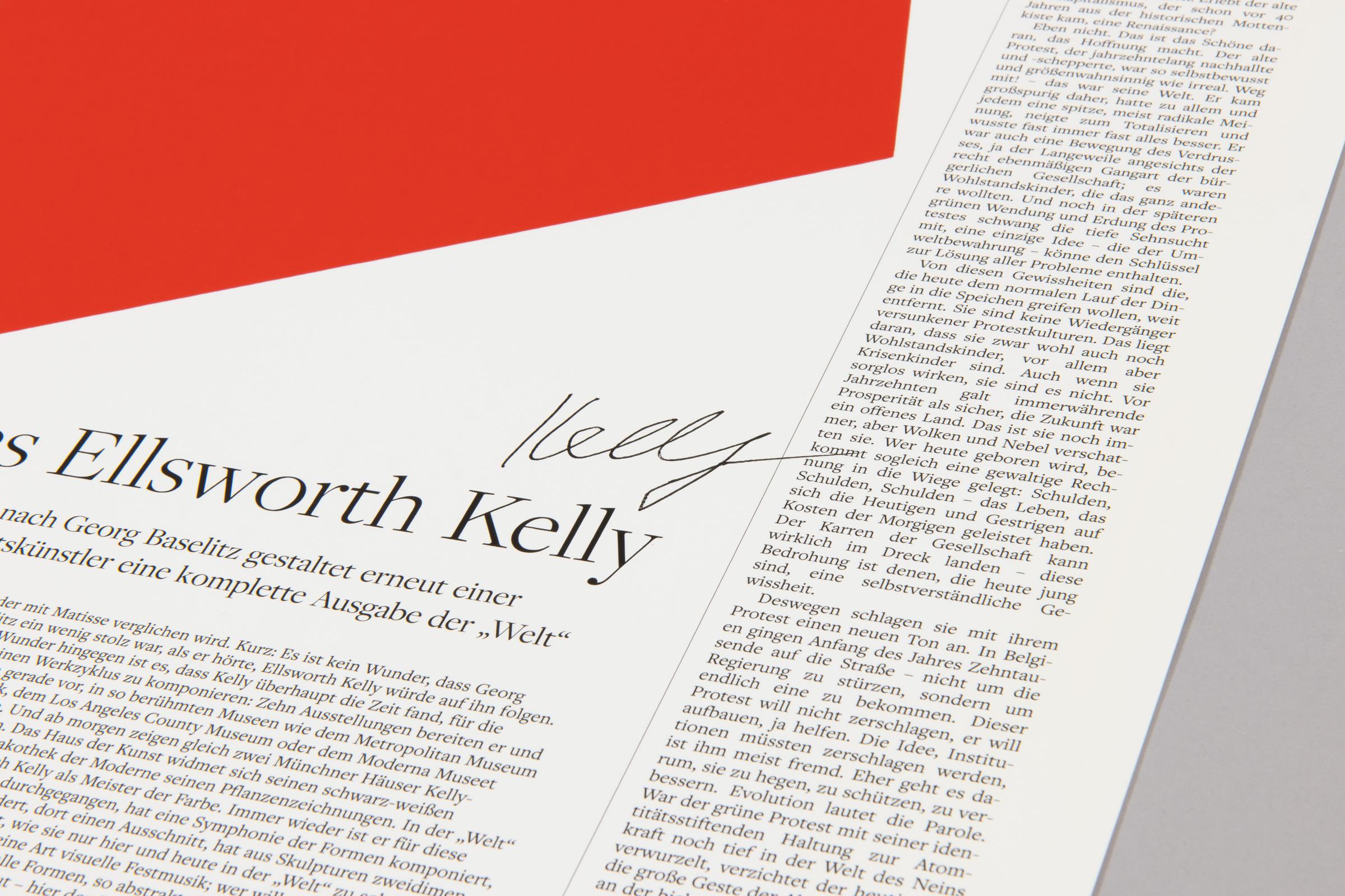 Ellsworth Kelly – Die Welt, Signed Fine Art Print, Minimalism For Sale 2