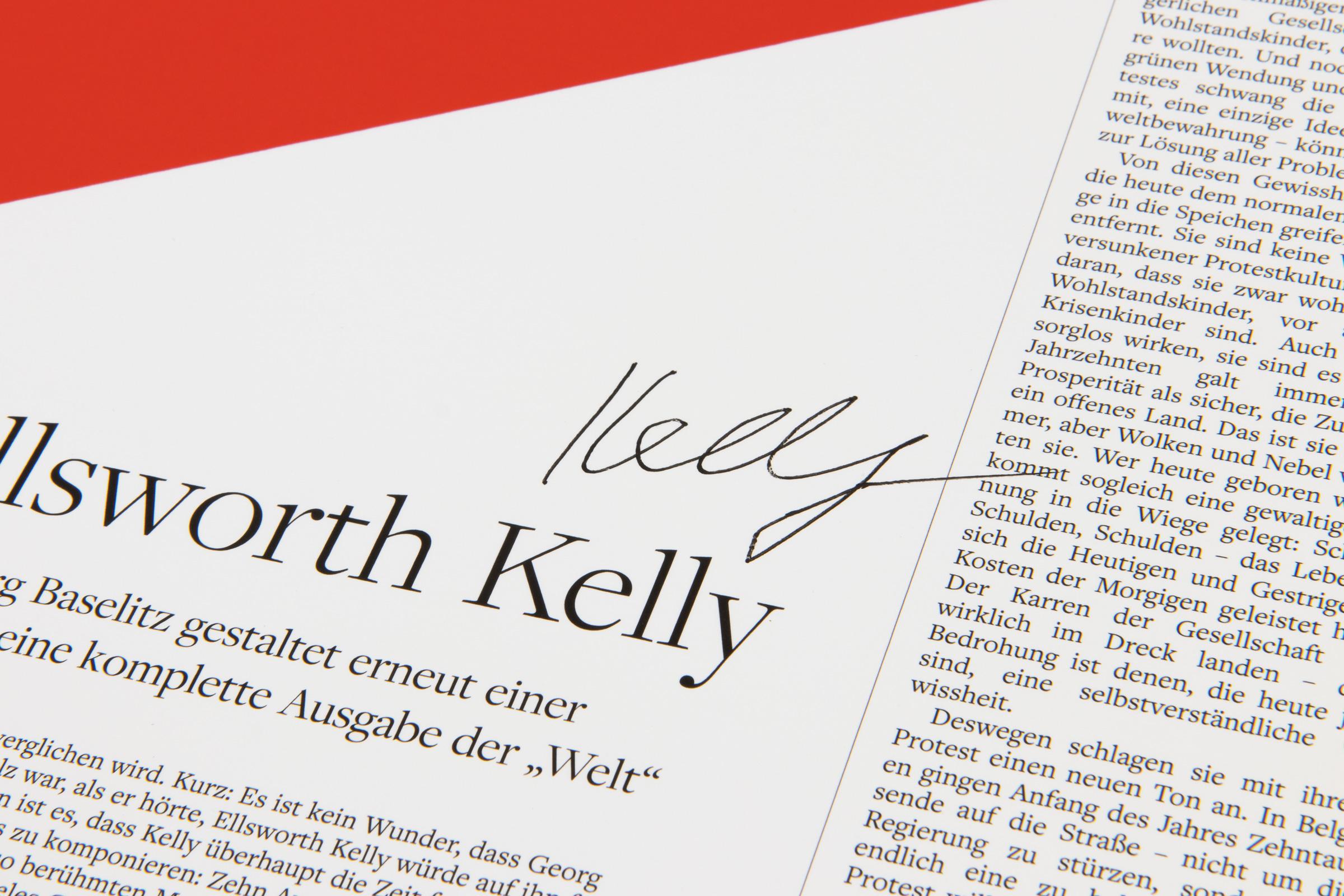 Ellsworth Kelly – Die Welt, Signed Fine Art Print, Minimalism For Sale 3