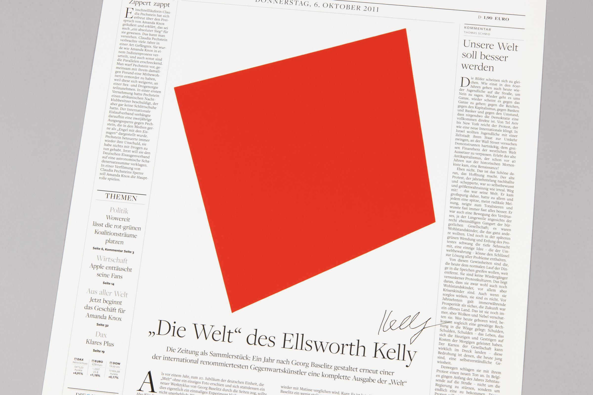 Ellsworth Kelly – Die Welt, Signed Fine Art Print, Minimalism For Sale 5