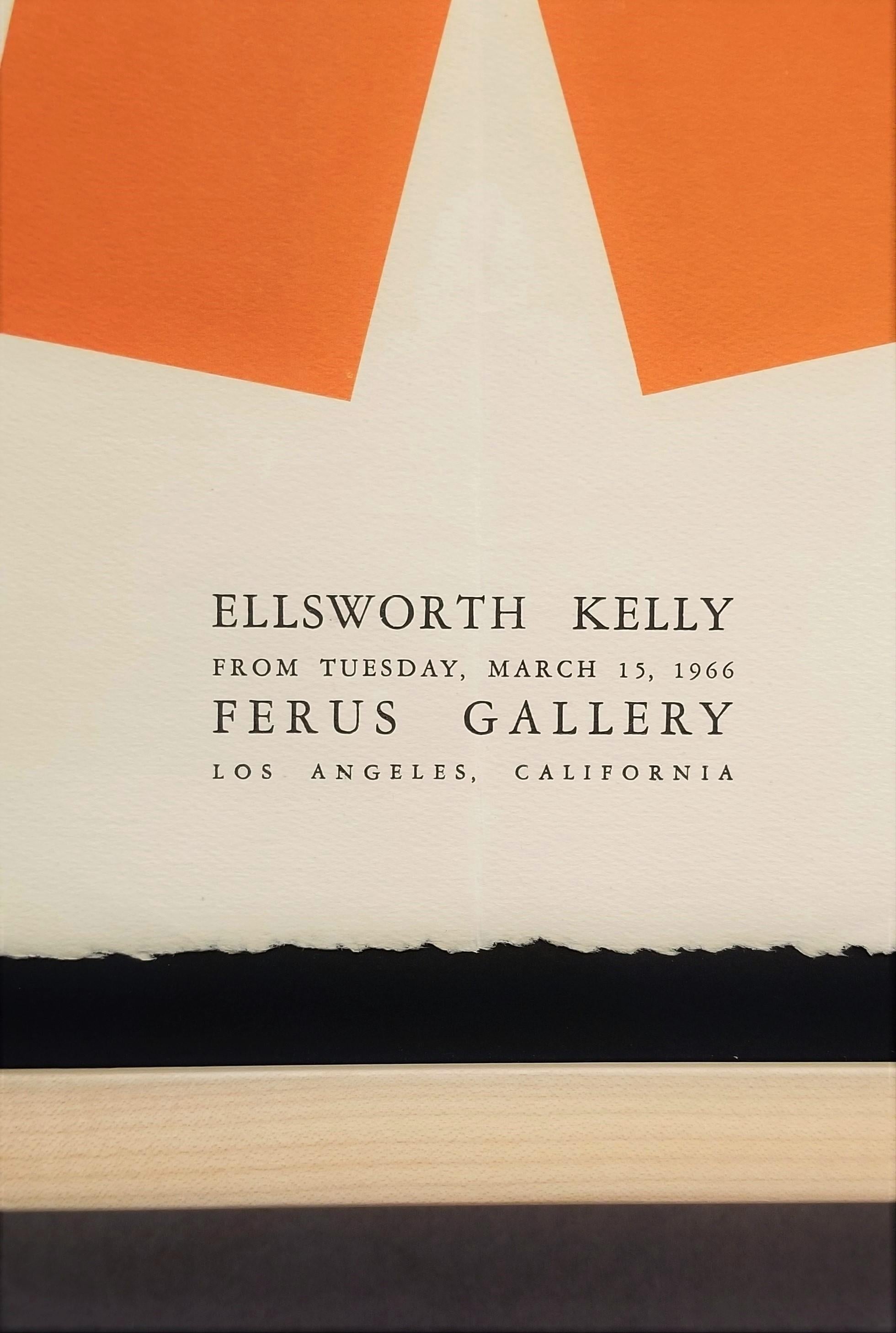 Affiche de la Ferus Gallery (Gate) d'Ellsworth Kelly : Minimalisme géométrique abstrait en vente 9