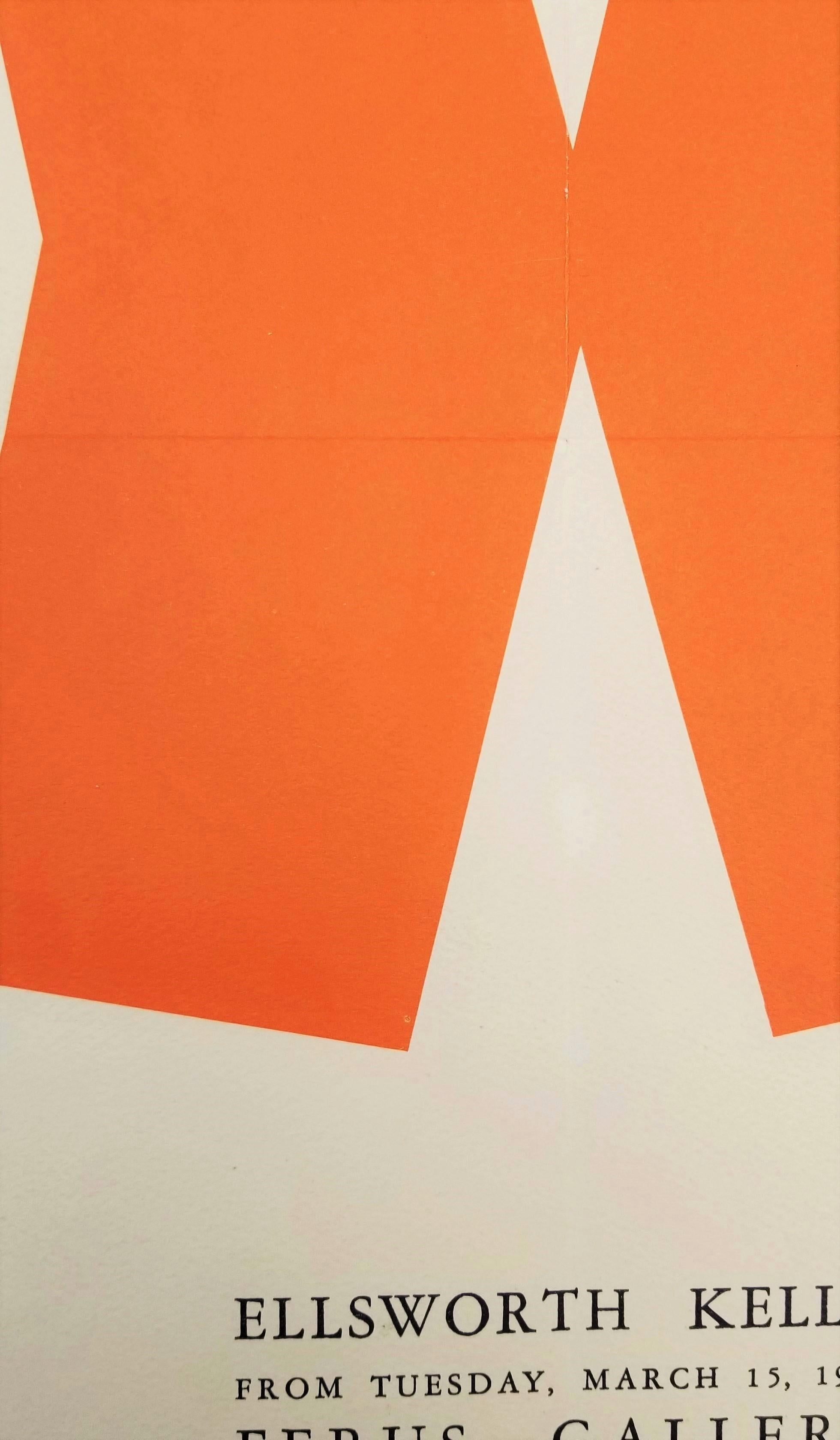Ellsworth Kelly: Ferus Gallery (Gate) Poster /// Abstract Geometric Minimalism For Sale 9
