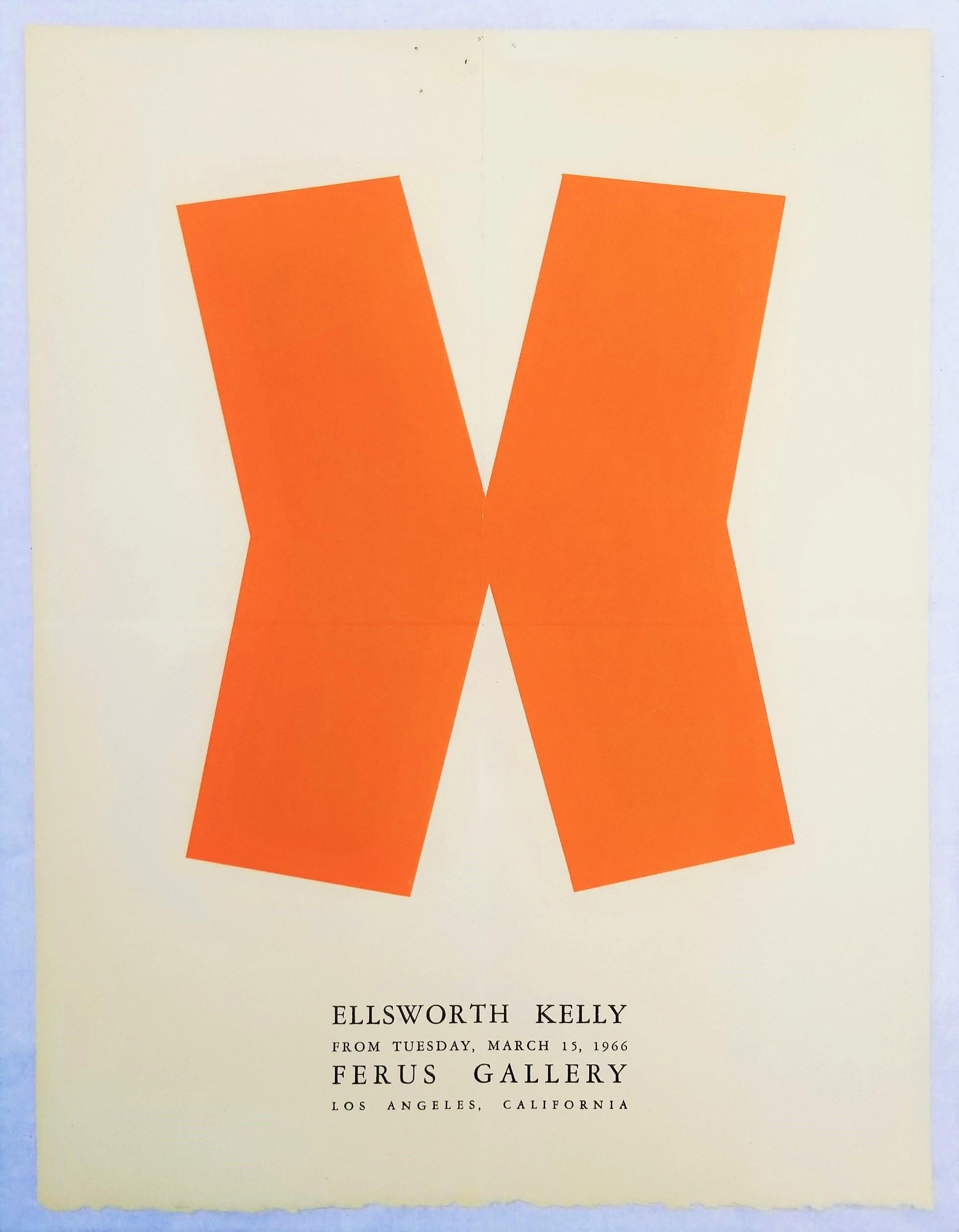 Ellsworth Kelly: Ferus Gallery (Gate) Poster /// Abstrakter geometrischer Minimalismus im Angebot 1