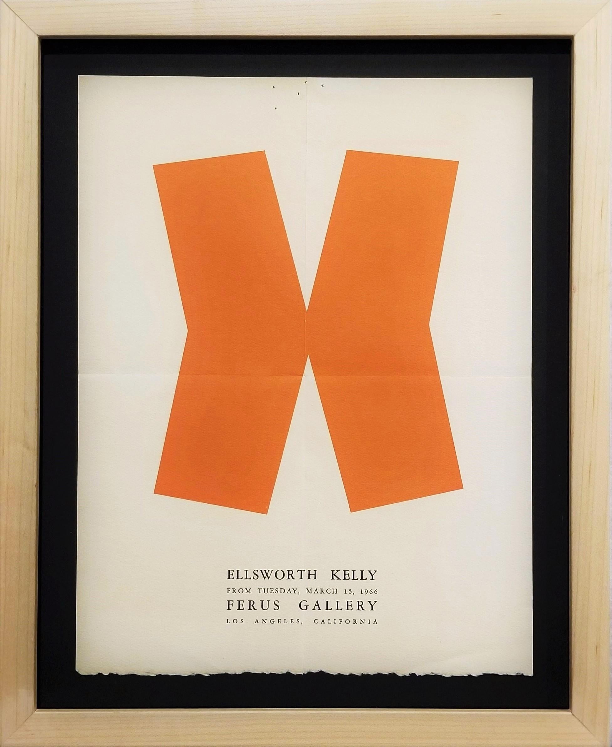 Ellsworth Kelly: Ferus Gallery (Gate) Poster /// Abstract Geometric Minimalism For Sale 1