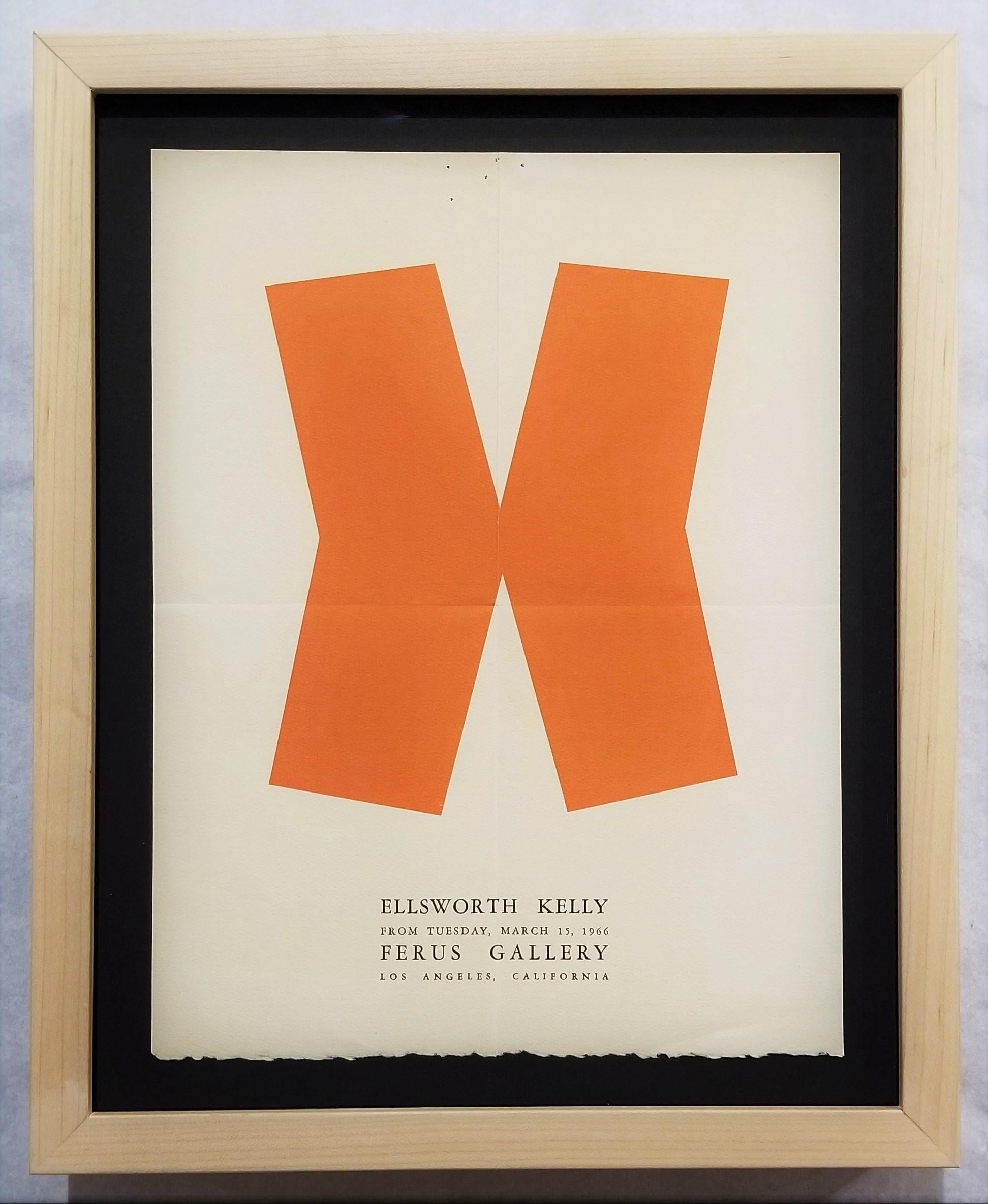 Ellsworth Kelly: Ferus Gallery (Gate) Poster /// Abstract Geometric Minimalism For Sale 2