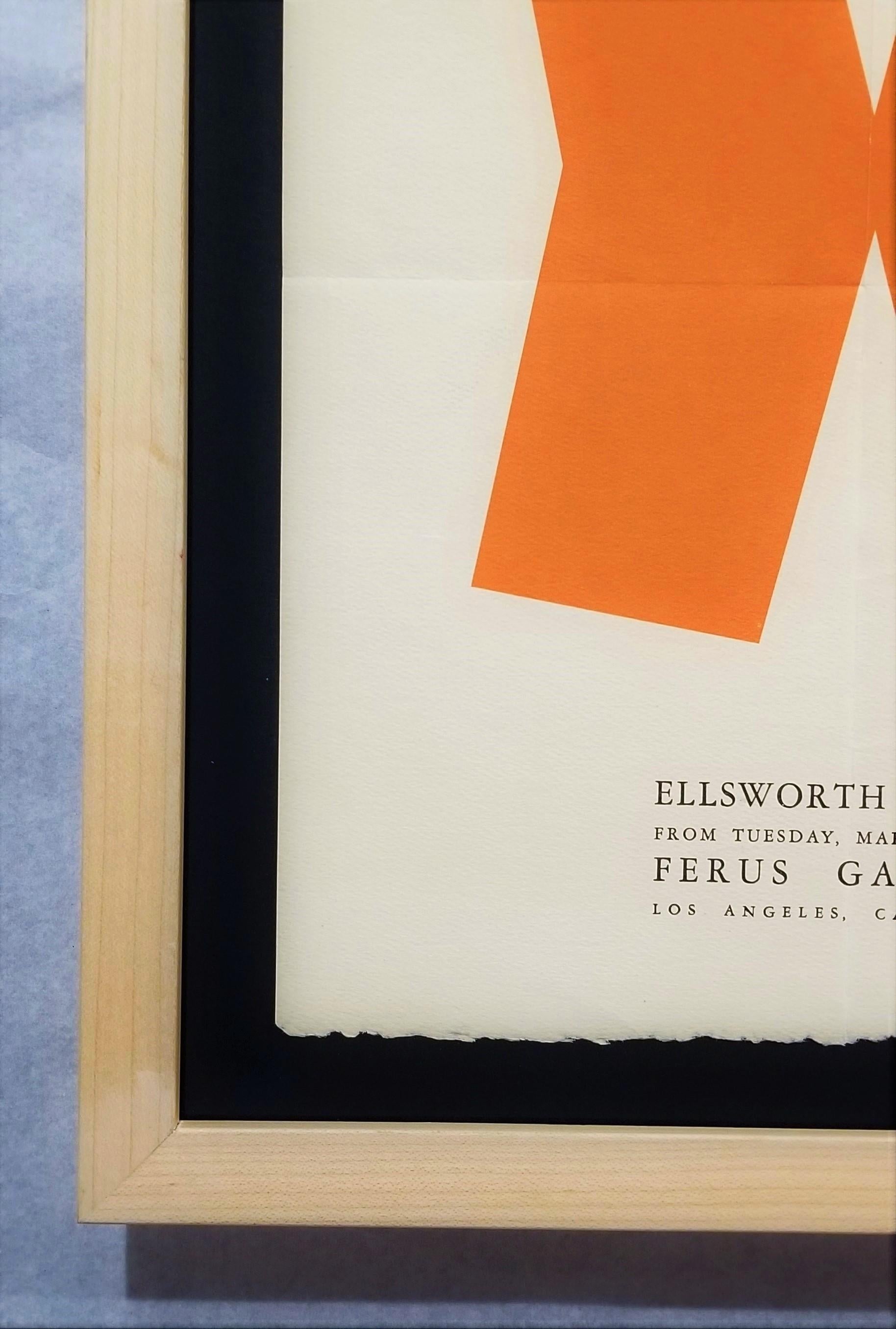 Ellsworth Kelly: Ferus Gallery (Gate) Poster /// Abstract Geometric Minimalism For Sale 3