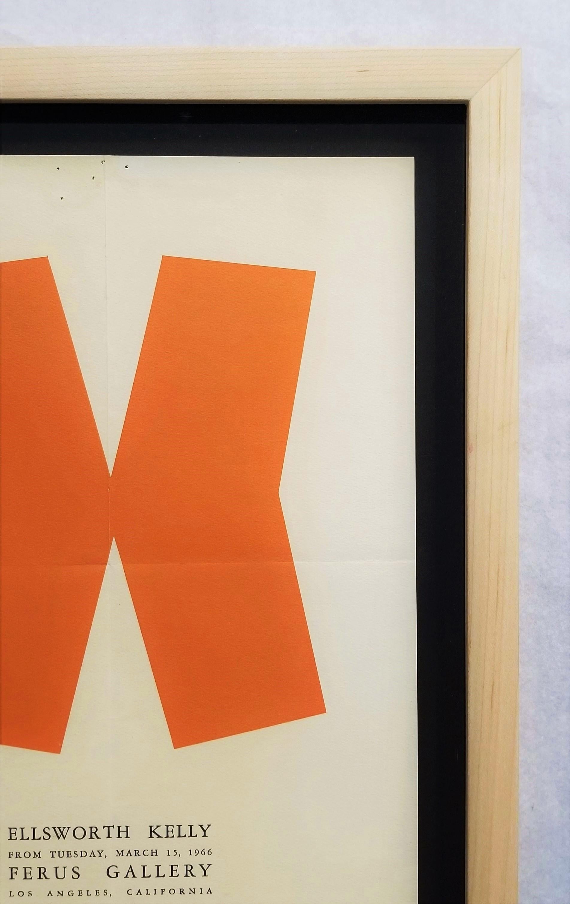 Ellsworth Kelly: Ferus Gallery (Gate) Poster /// Abstract Geometric Minimalism For Sale 5
