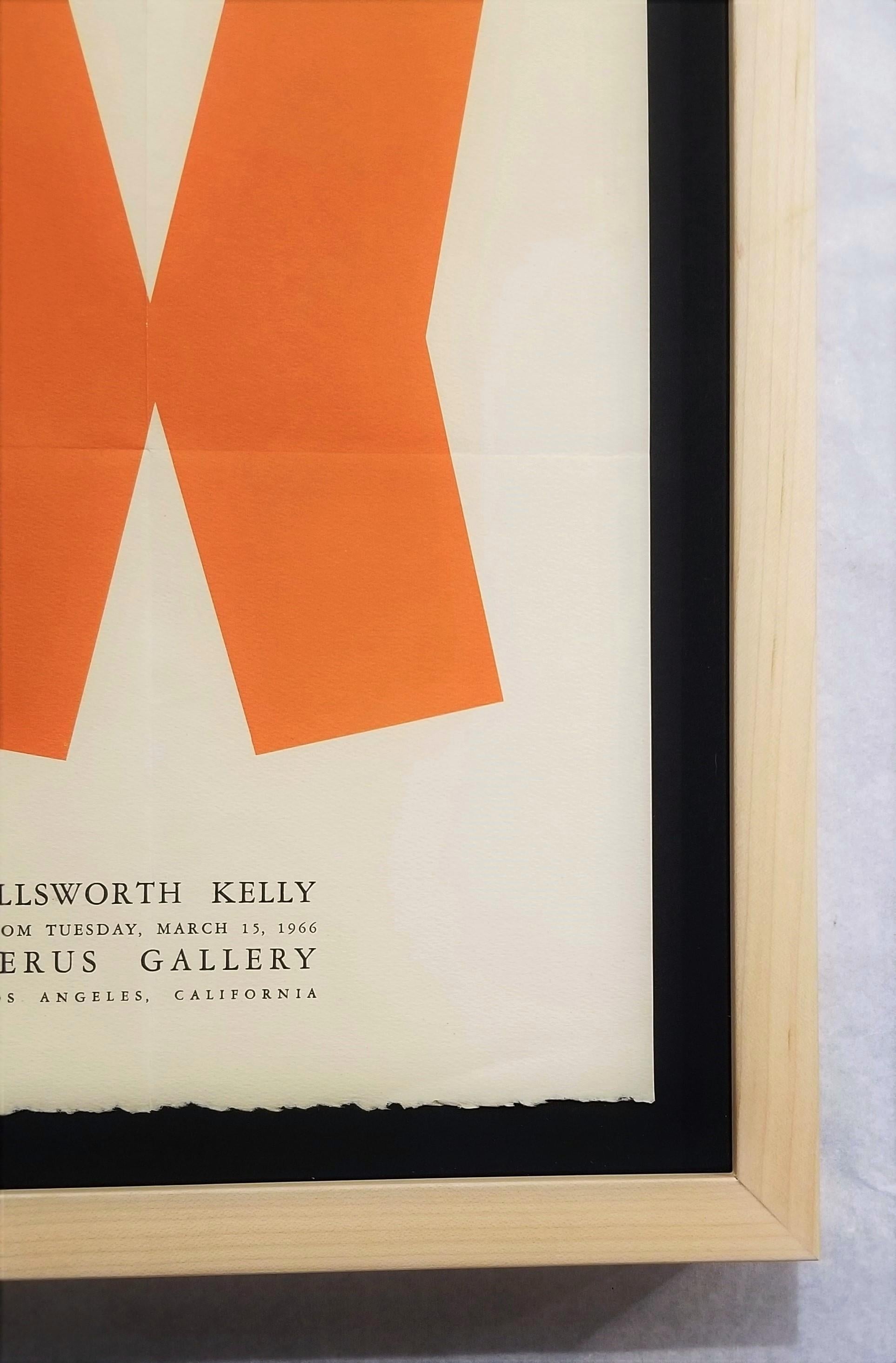 Affiche de la Ferus Gallery (Gate) d'Ellsworth Kelly : Minimalisme géométrique abstrait en vente 7