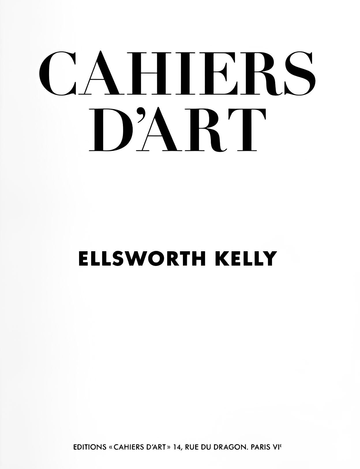 Ellsworth Kelly, Red Form, from Revue Cahiers d'Art, 2012 For Sale 4