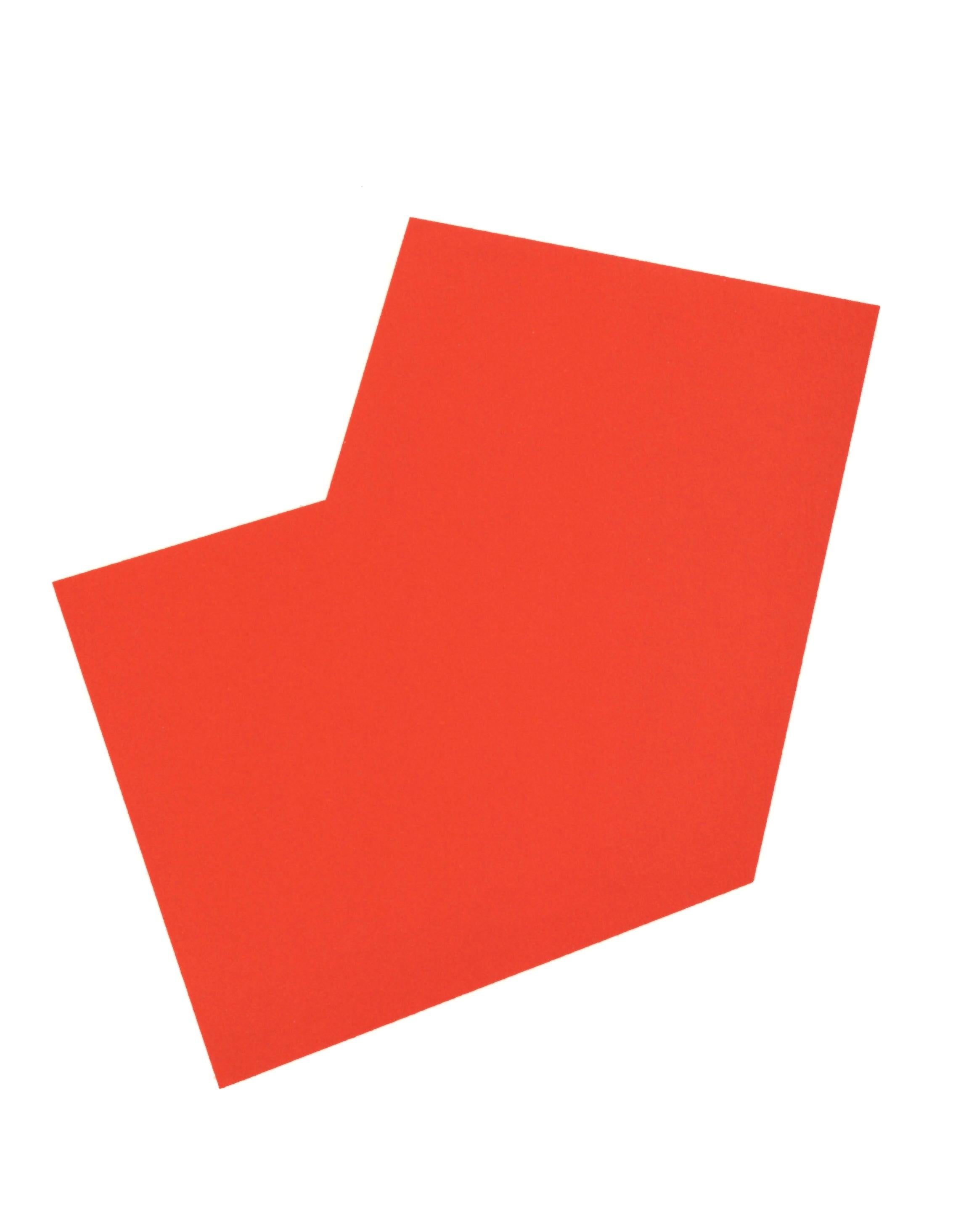 This exquisite lithograph by Ellsworth Kelly (1923–2015), titled Formulaire rouge (Red Form), originates from the 2012 publication Revue Cahiers d
Art, 2012, no. 1, Ellsworth Kelly. Published by Editions Cahiers d
Art, Paris, and printed by Atelier
