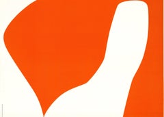 Ellsworth Kelly 'Red White' 1996- Vintage Poster