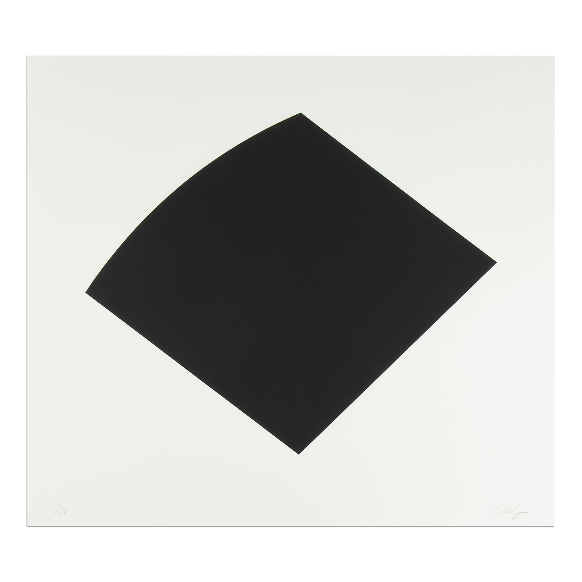 Ellsworth Kelly (American, 1923-2015)
Small Black Curve, 1996-1997
Medium: Lithograph on BFK Rives
Dimensions: 56 × 63 cm (22 × 25 in)
Edition of 56: Hand-signed and numbered in pencil
Condition: Very good (sold framed)