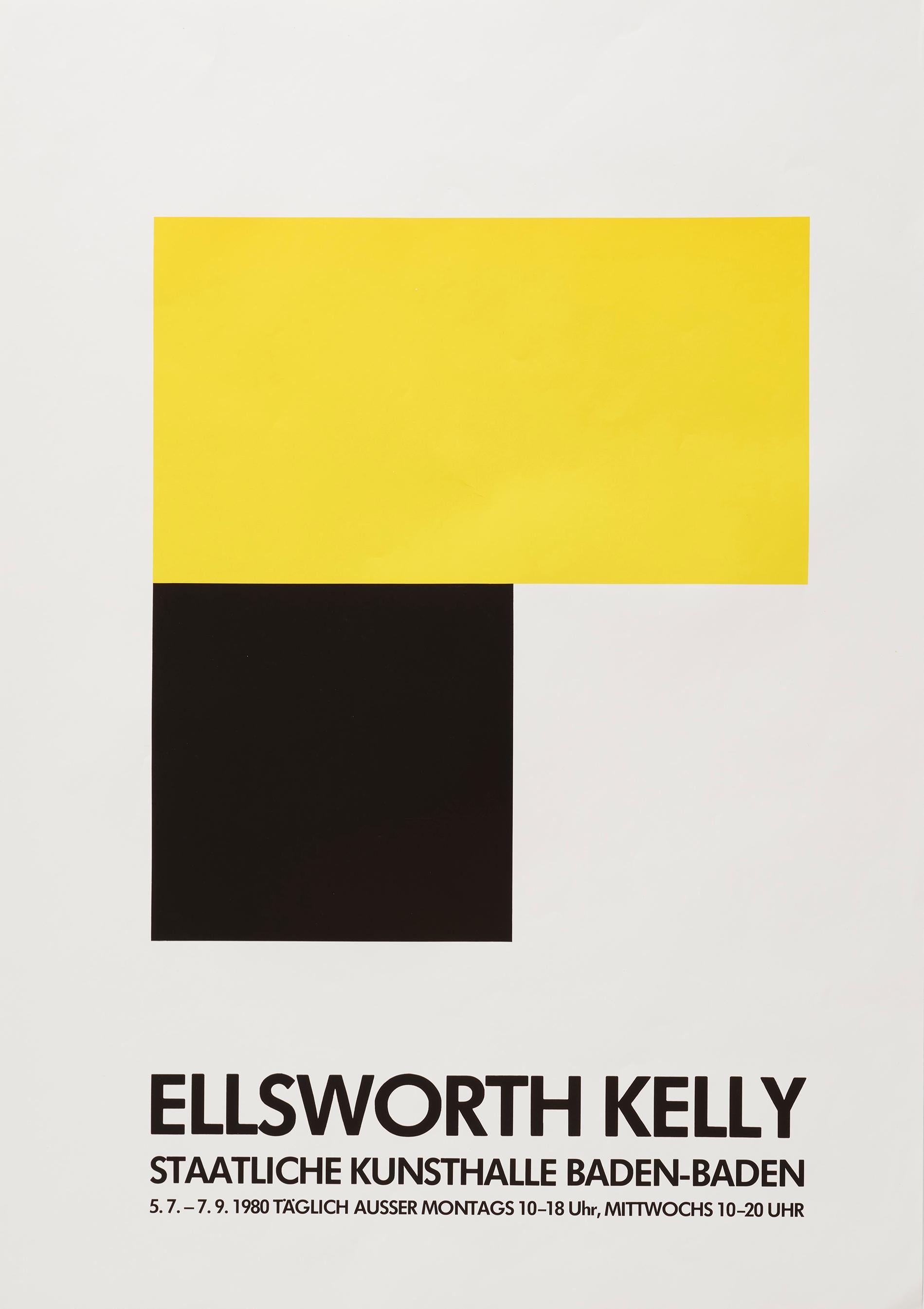 Ellsworth Kelly, Staatliche Kunsthalle (Chatham XII, Yellow/Black)